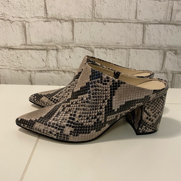 Marc Fisher Shoes - Marc Fisher snakeskin heeled mules